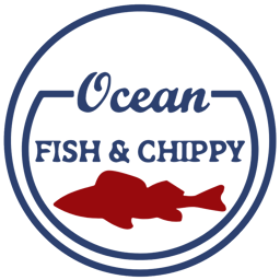 Ocean Fish & Chips logo.